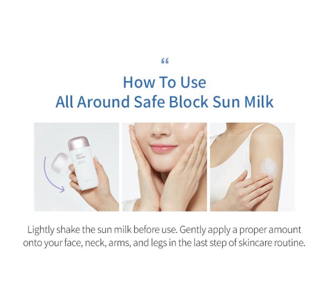 MISSHA - All Around Safe Block Waterproof Sun Milk SPF 50+ PA++++ 70ml 8