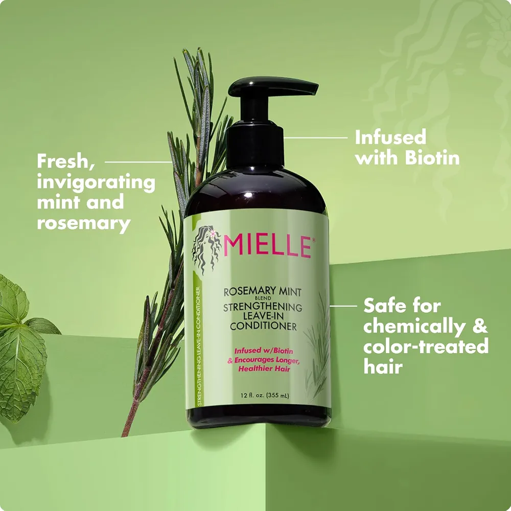 Mielle Rosemary Mint Strengthening Leave-In Conditioner 355ml 4