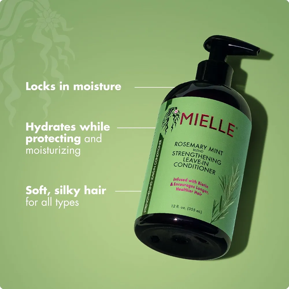 Mielle Rosemary Mint Strengthening Leave-In Conditioner 355ml 6