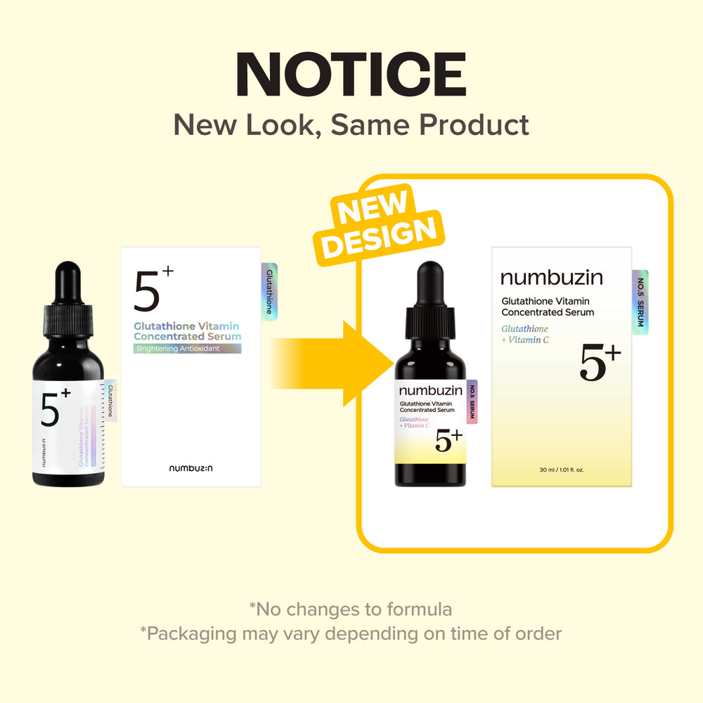 numbuzin - No.5+ Glutathione Vitamin Concentrated Serum 30ml 3