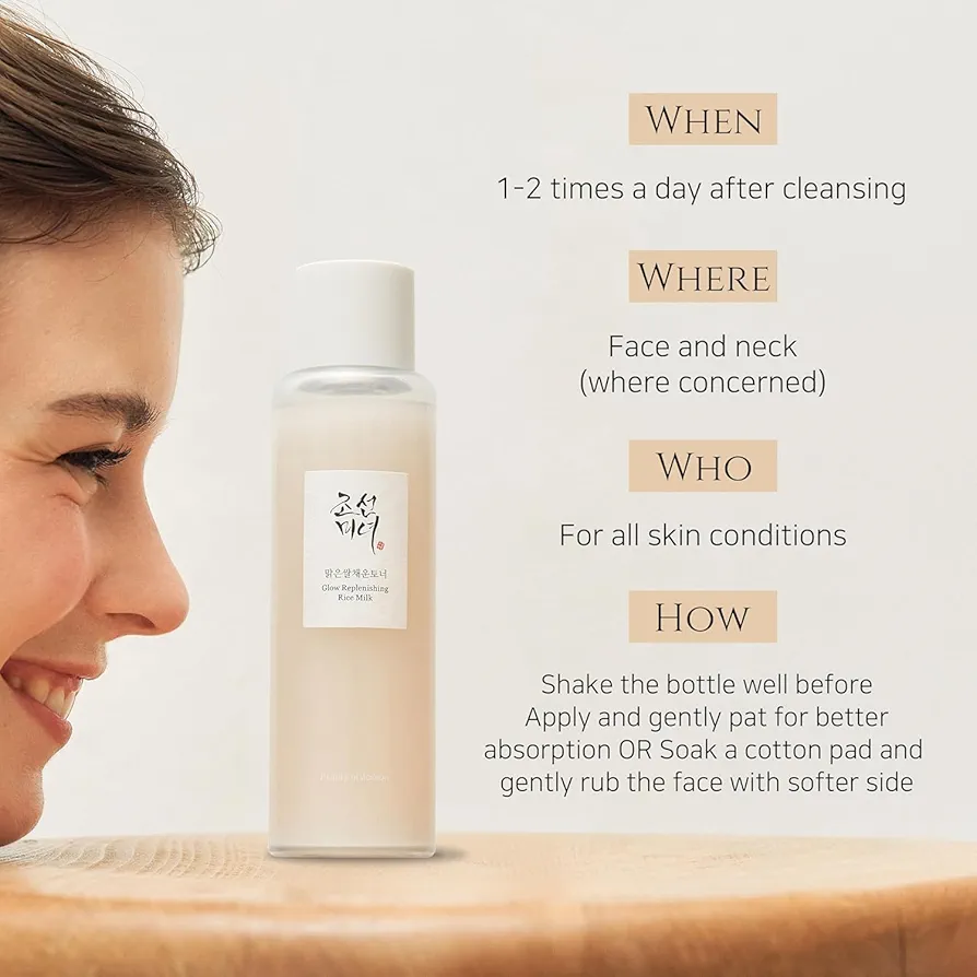 Beauty of Joseon Glow Replenishing Rice Milk Toner 150ml 10