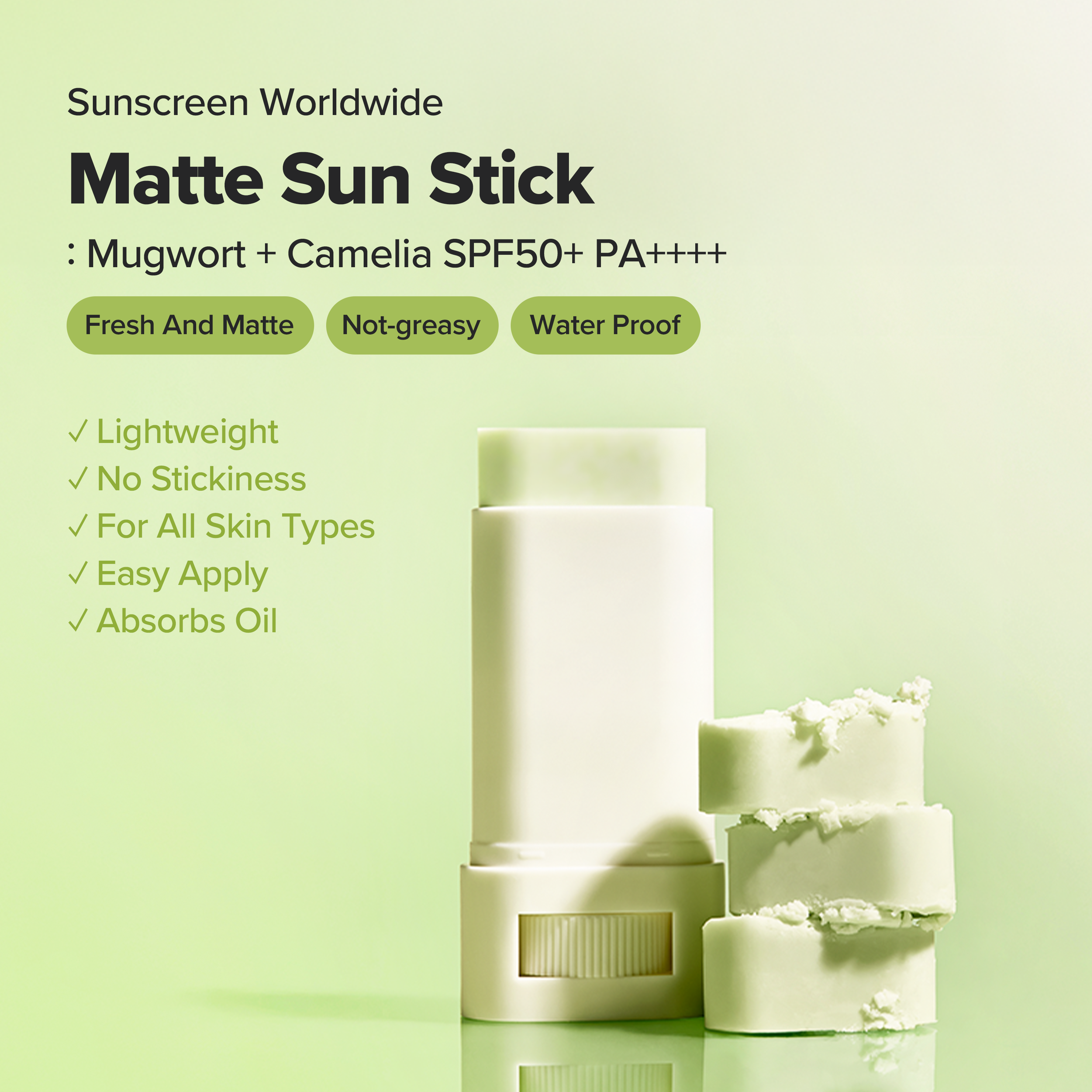 Beauty of Joseon Matte Sun Stick Mugwort + Camelia SPF 50+ PA+++ 18g 2