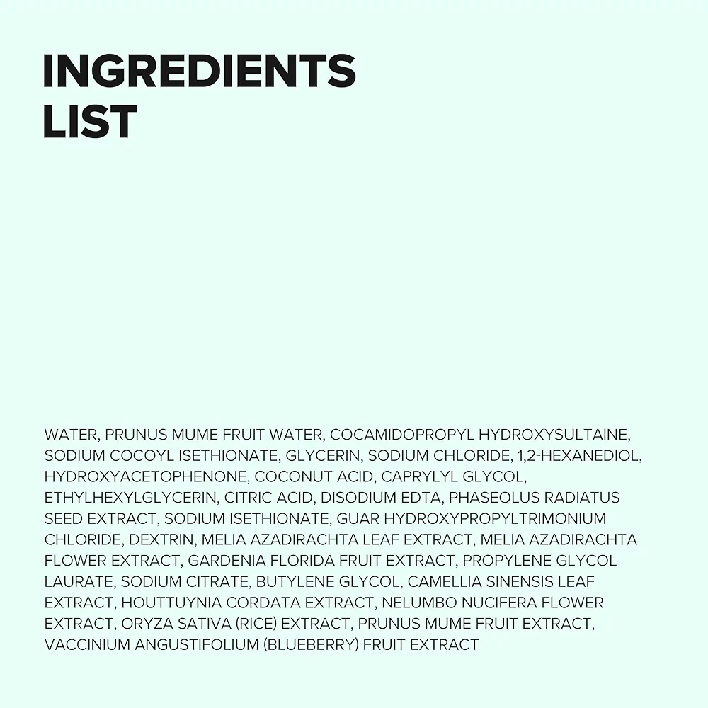 Beauty of Joseon - Green Plum Refreshing Cleanser 100ml  9