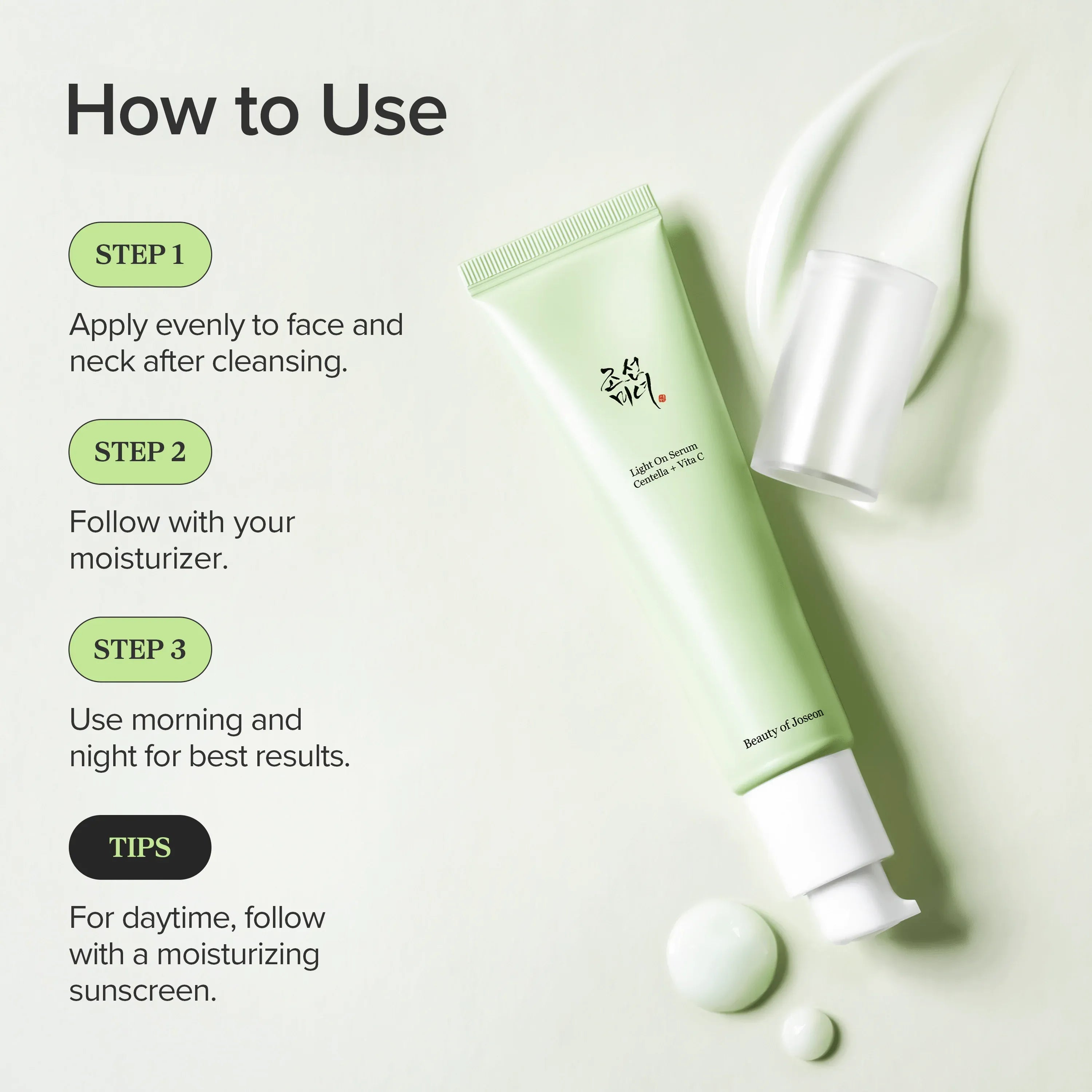 Beauty of Joseon - Light On Serum Centella + Vita C 30ml 8