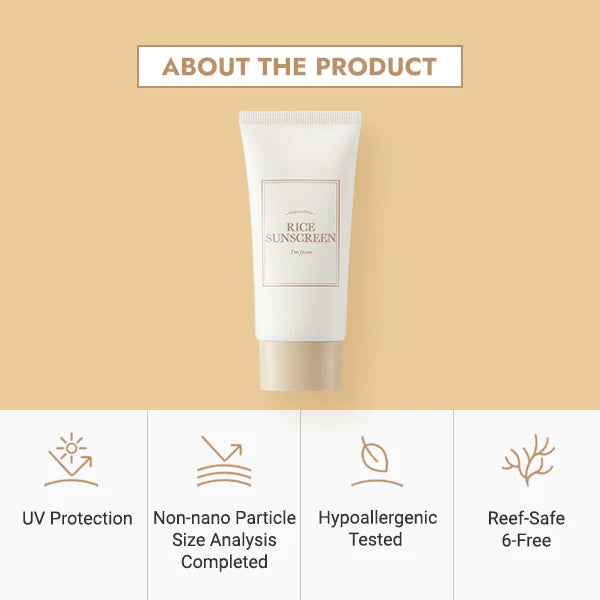 I'm from - Rice Sunscreen SPF50+ PA++++ 50ml 3