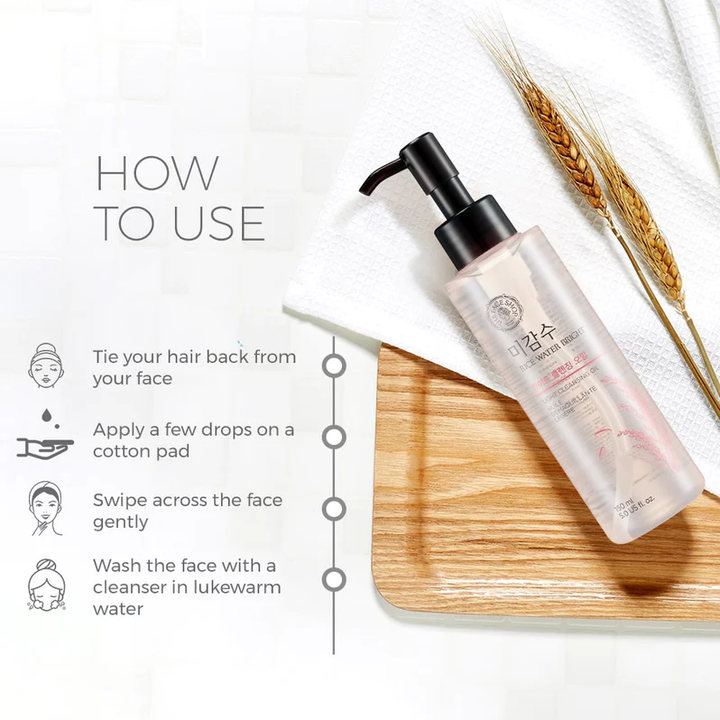 THE FACE SHOP - Rice Water Bright Light Facial Cleansing Oil 150ml 8