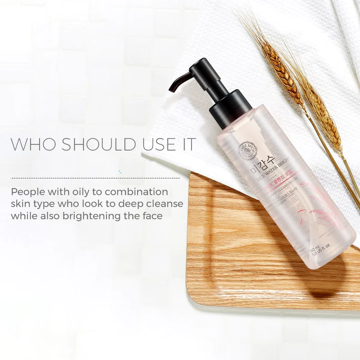 THE FACE SHOP - Rice Water Bright Light Facial Cleansing Oil 150ml 10
