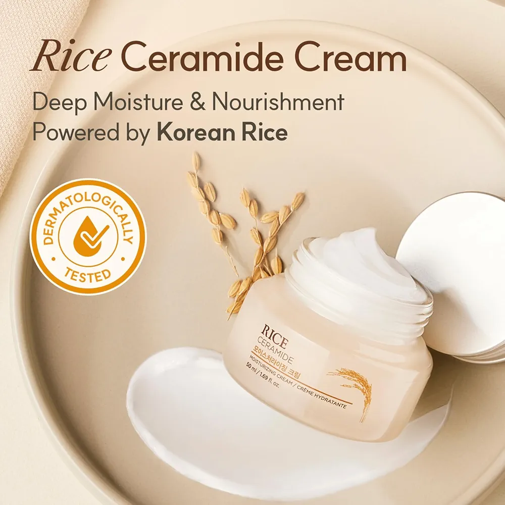 THE FACE SHOP - Rice & Ceramide Moisturizing Cream 50ml 2