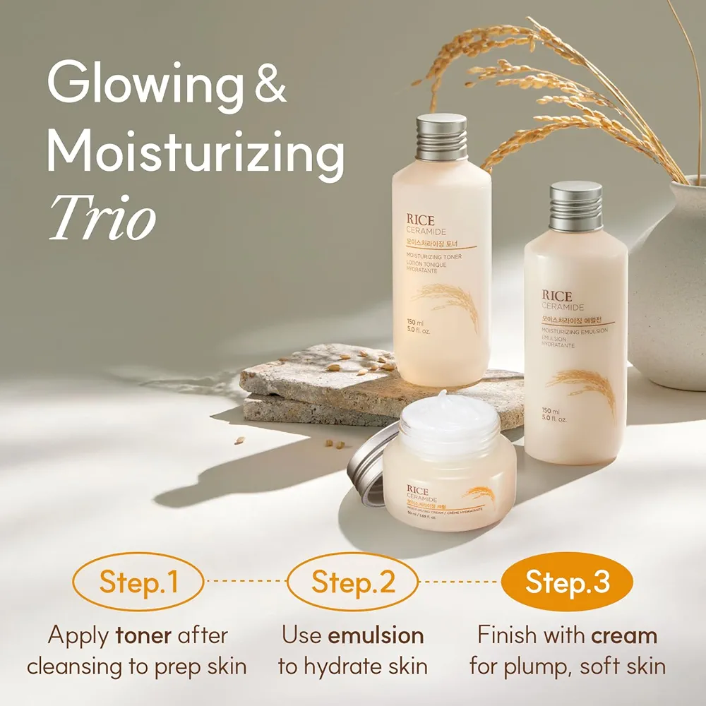 THE FACE SHOP - Rice & Ceramide Moisturizing Cream 50ml 7