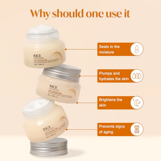 THE FACE SHOP - Rice & Ceramide Moisturizing Cream 50ml 10
