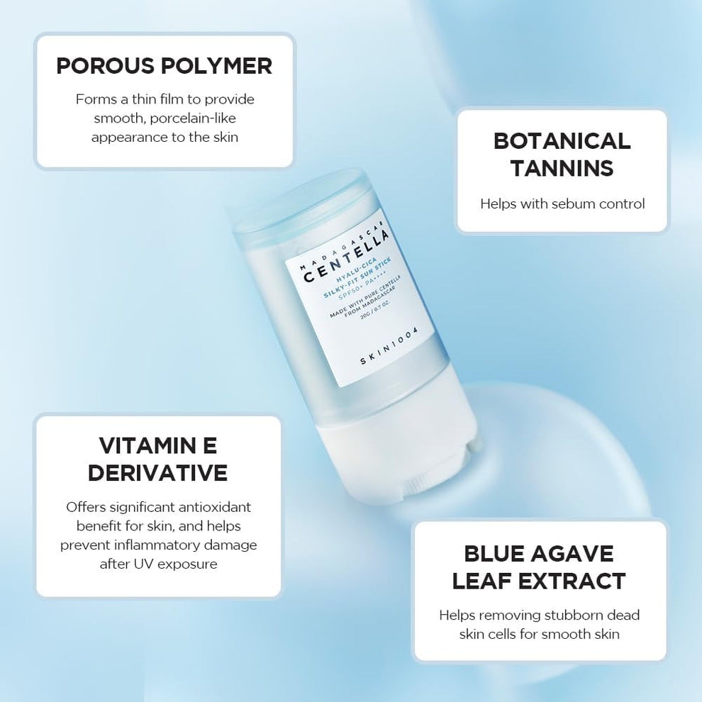 SKIN1004 - Madagascar Centella Hyalu-Cica Silky-Fit Sun Stick 20g 4