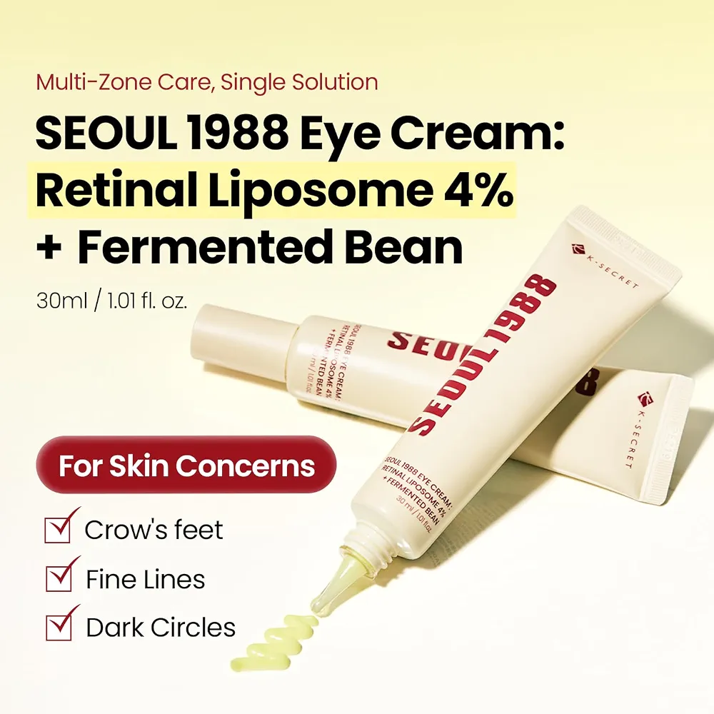 KSECRET - SEOUL 1988 Eye Cream : Retinal Liposome 4% + Fermented Bean 30ml 2