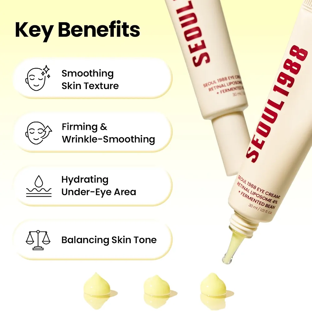 KSECRET - SEOUL 1988 Eye Cream : Retinal Liposome 4% + Fermented Bean 30ml 3