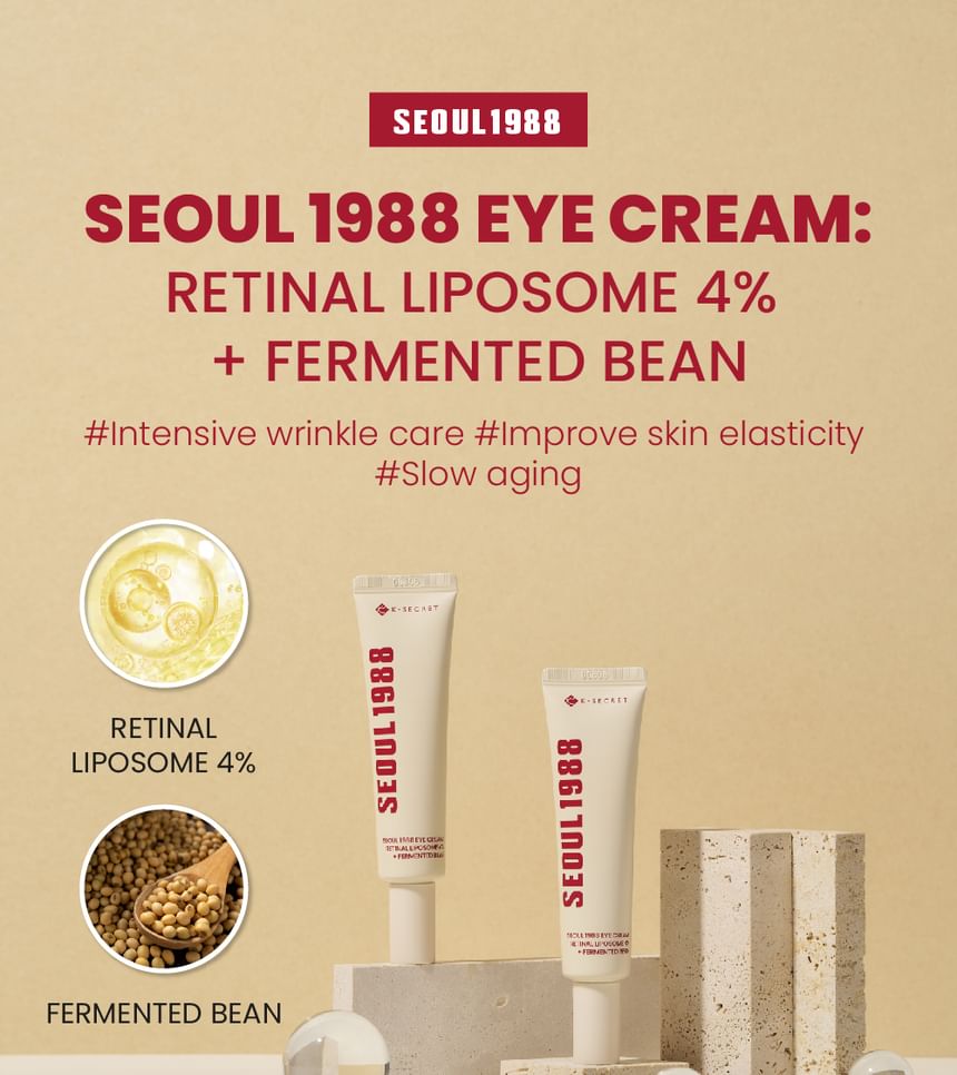 KSECRET - SEOUL 1988 Eye Cream : Retinal Liposome 4% + Fermented Bean 30ml 6
