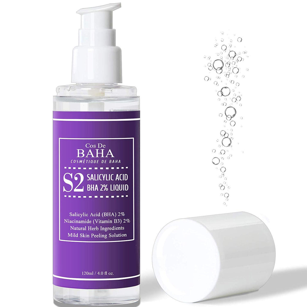 Cos De BAHA - Salicylic Acid BHA 2% Liquid with Niacinamide 2% 120ml (S2) 3