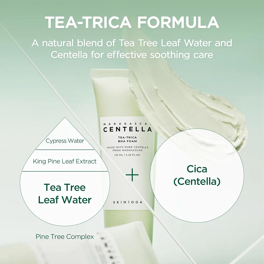 SKIN1004 - Madagascar Centella Tea-trica BHA Foam 125ml 4