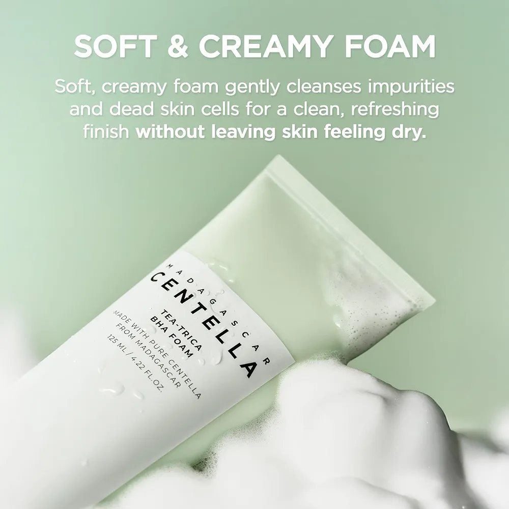 SKIN1004 - Madagascar Centella Tea-trica BHA Foam 125ml 6