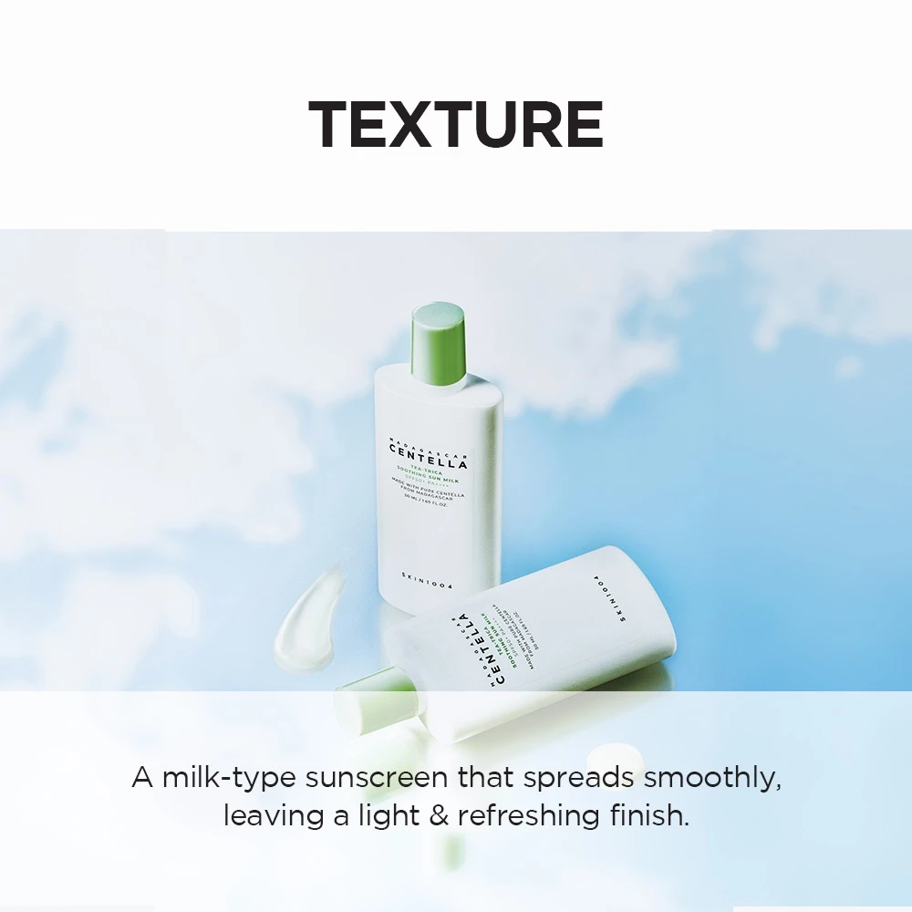 SKIN1004 - Madagascar Centella Tea-Trica Soothing Sun Milk 50ml 6