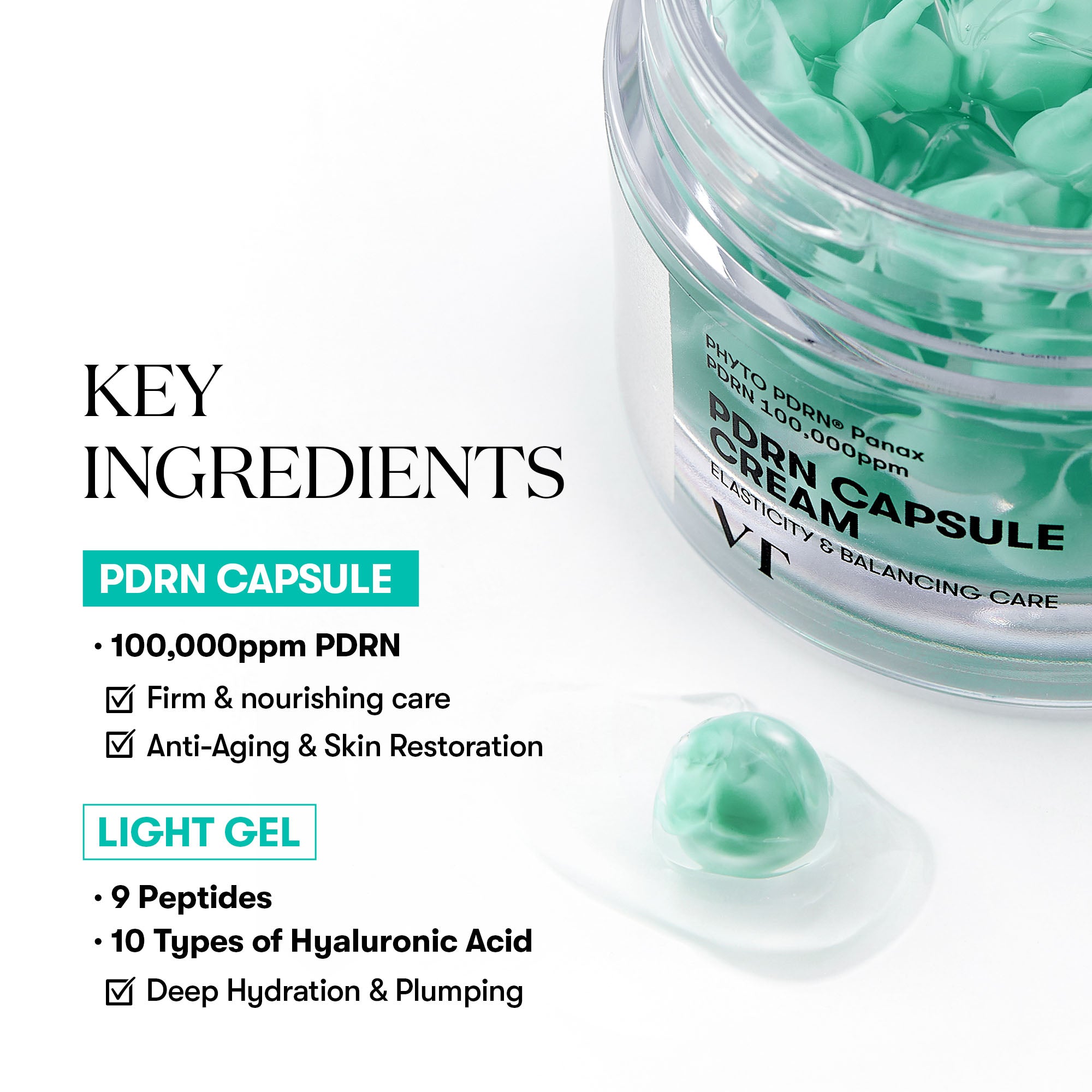 VT COSMETICS - PDRN Capsule Cream 100 50ml 3
