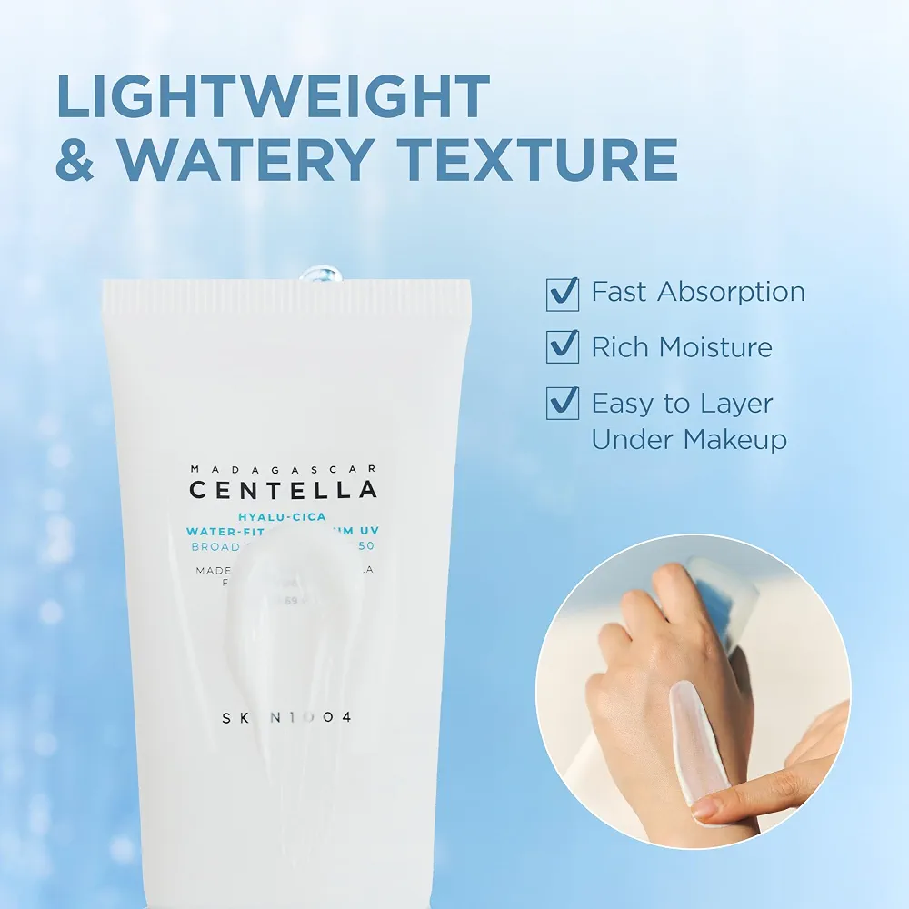 SKIN1004 - Madagascar Centella Hyalu-Cica Water-Fit Sun Serum Jumbo SPF50+ PA++++ 100ml 5