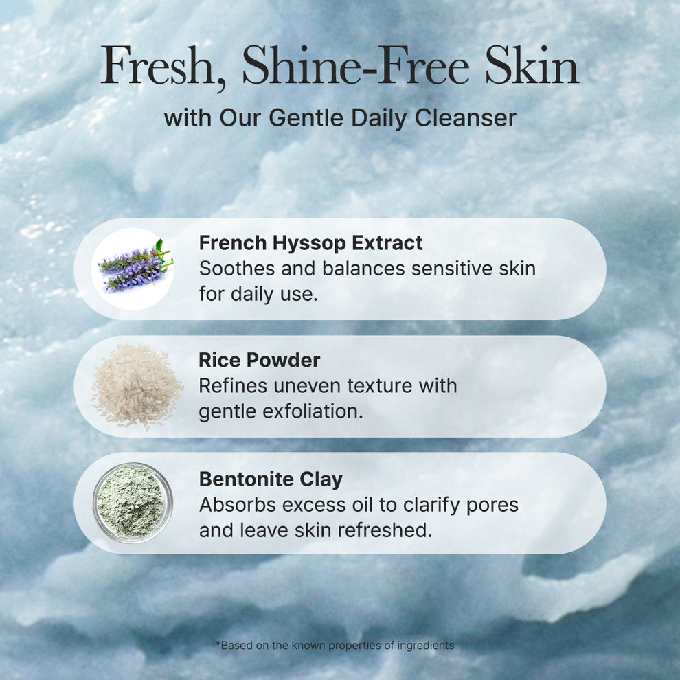 Arencia - Fresh Blue Hyssop Rice Mochi Cleanser 120g 5