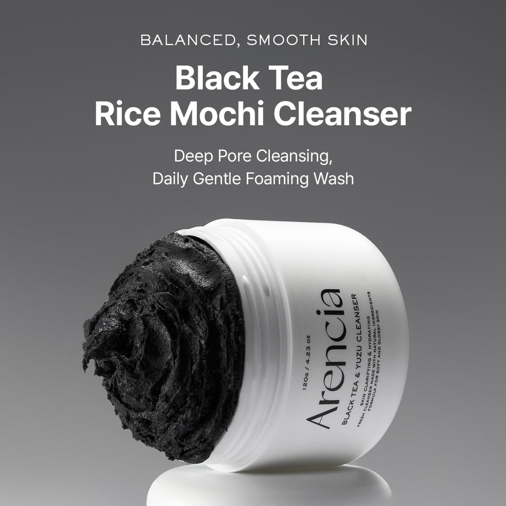 Arencia - Black Tea Rice Mochi Cleanser 120g 2
