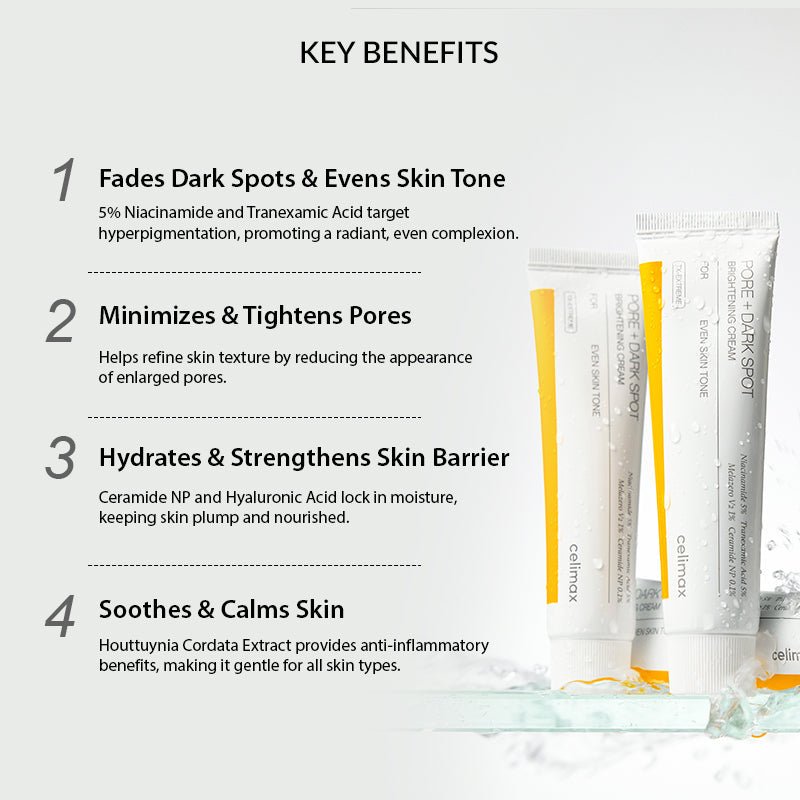 celimax - Pore+Dark Spot Brightening Cream 35ml 7