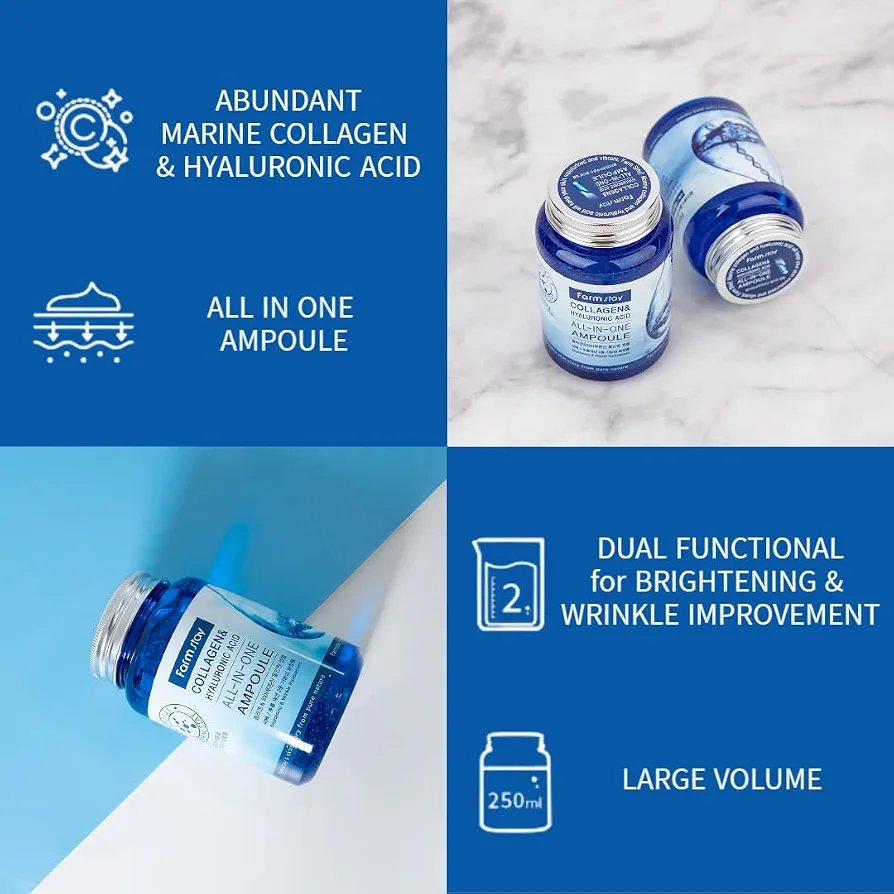 Farmstay - Collagen & Hyaluronic Acid All-In-One Ampoule 250ml 7