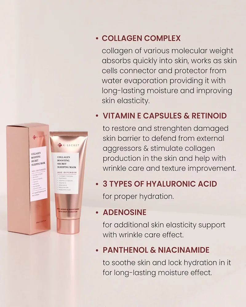KSECRET - Collagen Boosting Secret Sleeping Mask 60ml 3
