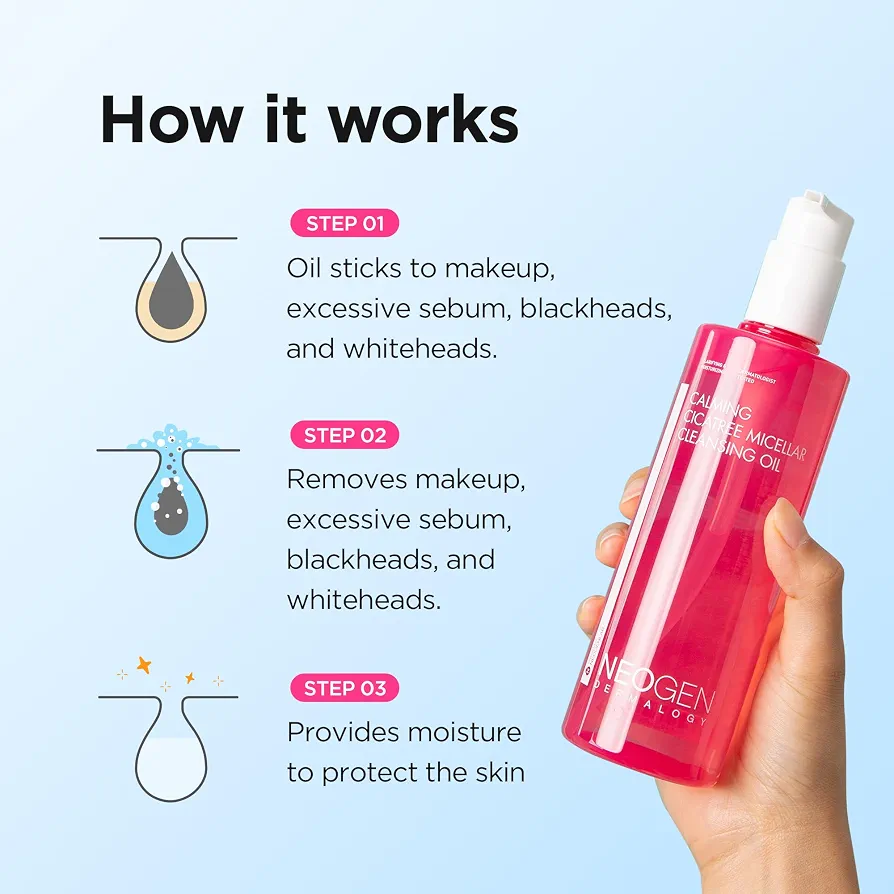 NEOGEN - Dermalogy Calming Cica Tree Micellar Cleansing Oil 300ml 7
