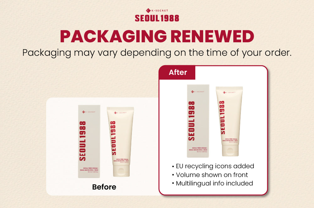 KSECRET - SEOUL 1988 Cream : Snail Mucin 93% + Rice 100ml  2