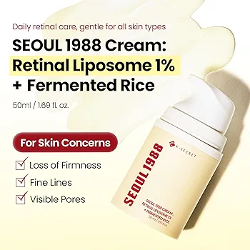 KSECRET - SEOUL 1988 Cream : Retinal Liposome 1% + Fermented Rice 50ml 9