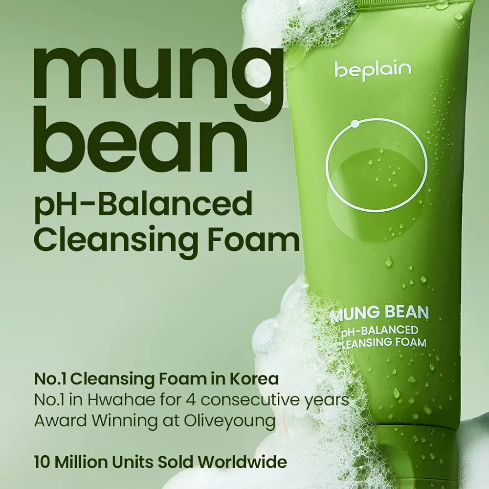beplain - Mung Bean pH-balanced Cleansing Foam 80ml 7
