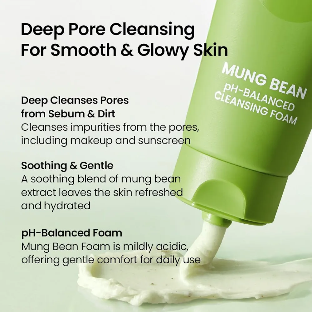 beplain - Mung Bean pH-balanced Cleansing Foam 80ml 8