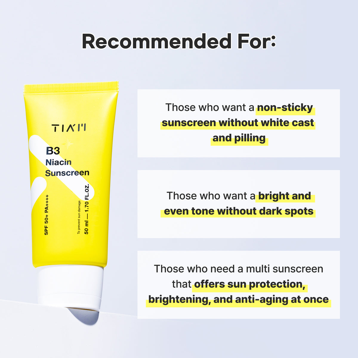 TIA'M - B3 Niacin Sunscreen 50ml 9