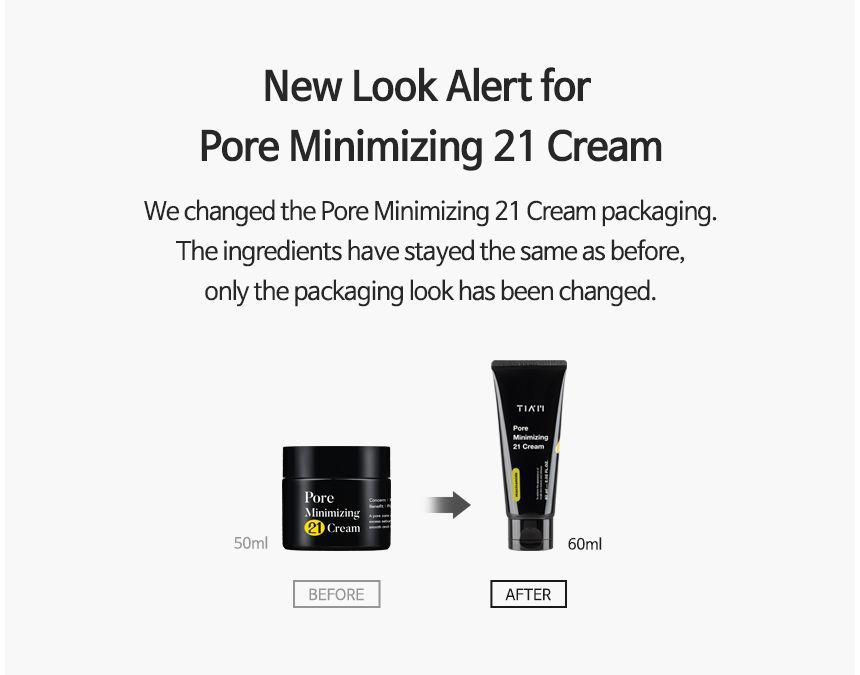 TIA'M - Pore Minimizing 21 Cream 60𝐦𝐥 2