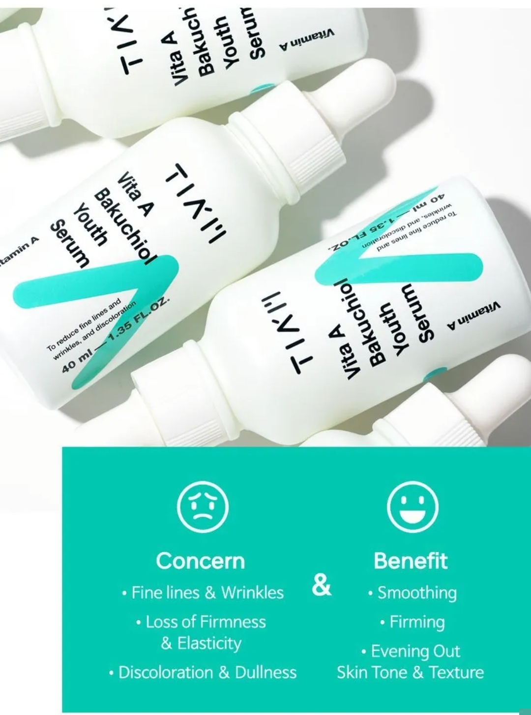 TIA'M - Vita A Bakuchiol Youth Serum 40ml 3