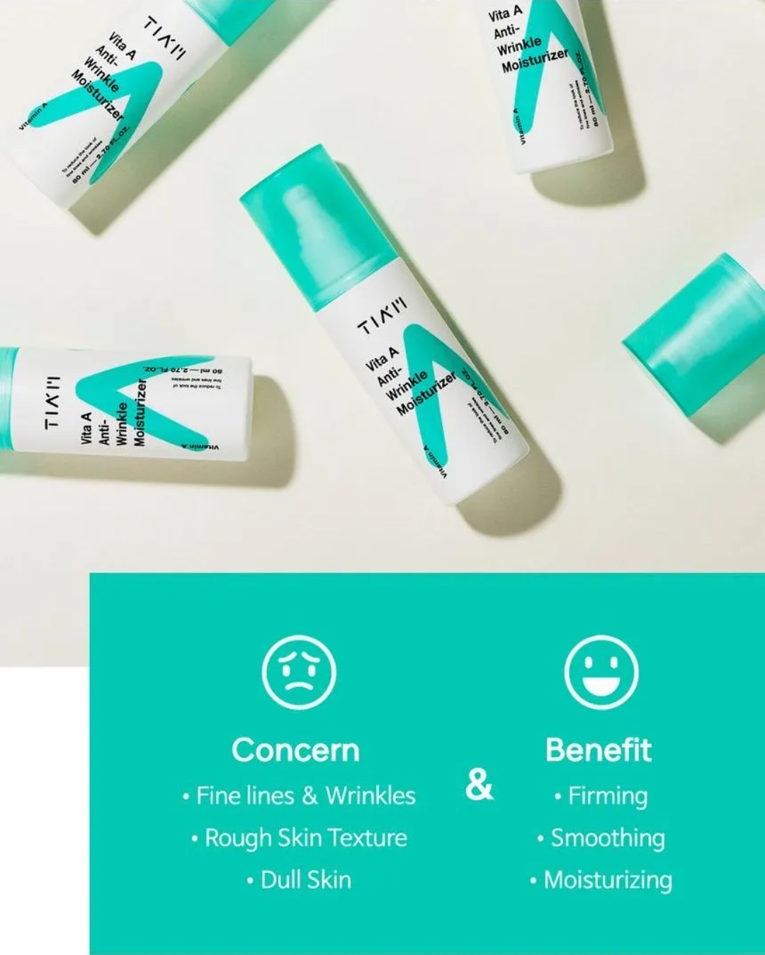 TIA'M - Vita A Anti-Wrinkle Moisturizer 80ml 3