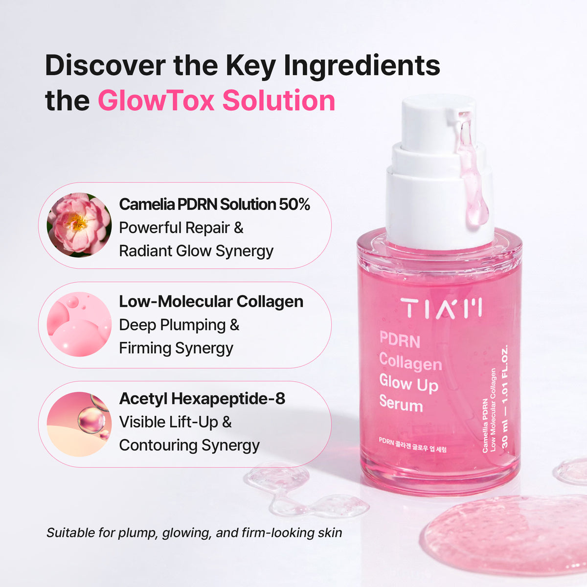 TIA'M - PDRN Collagen Glow Up Serum 30ml 6