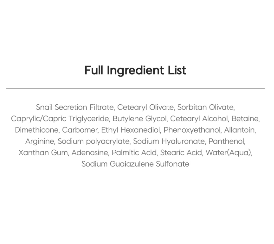 TIA'M - Snail & Azulene Calmfort Cream 100ml 10