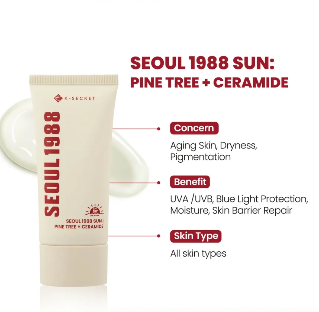 KSECRET - SEOUL 1988 Sun : Pine Tree + Ceramide 50ml 4