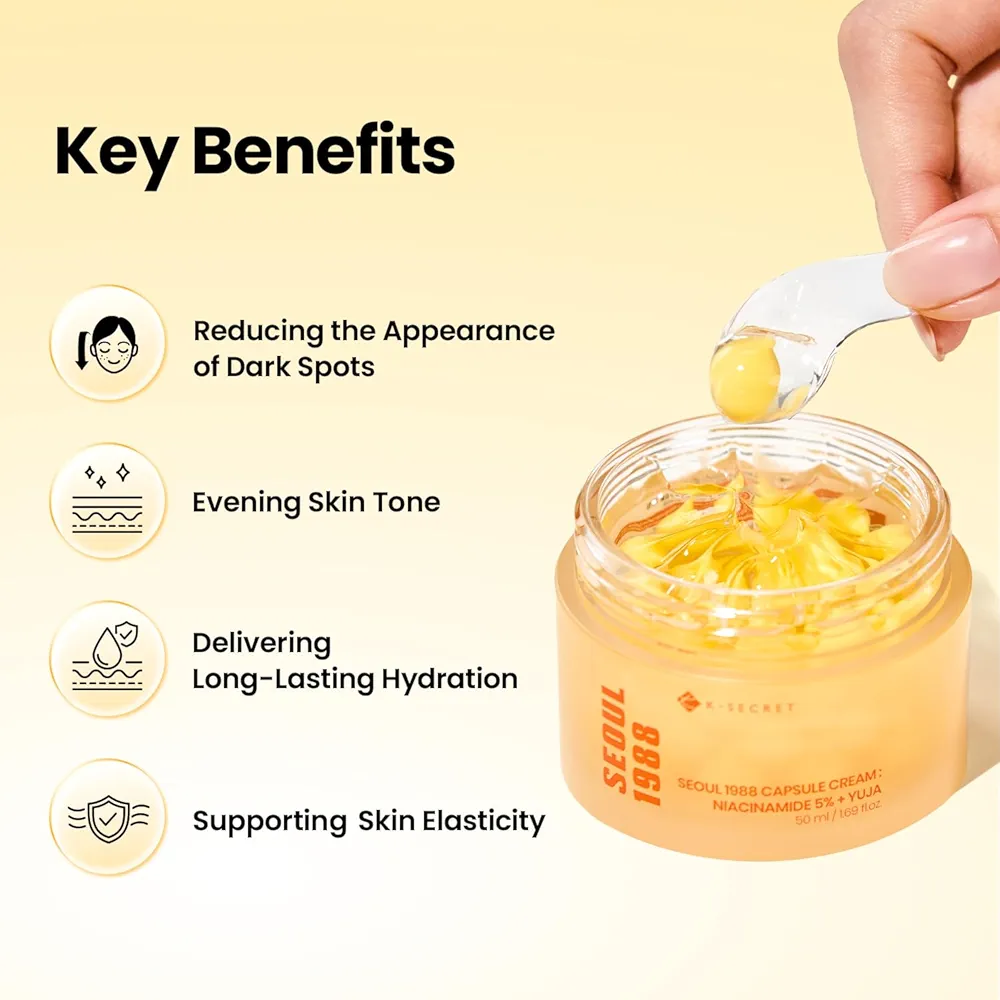 KSECRET - SEOUL 1988 Capsule Cream : Niacinamide 5% + Yuja 50ml 7