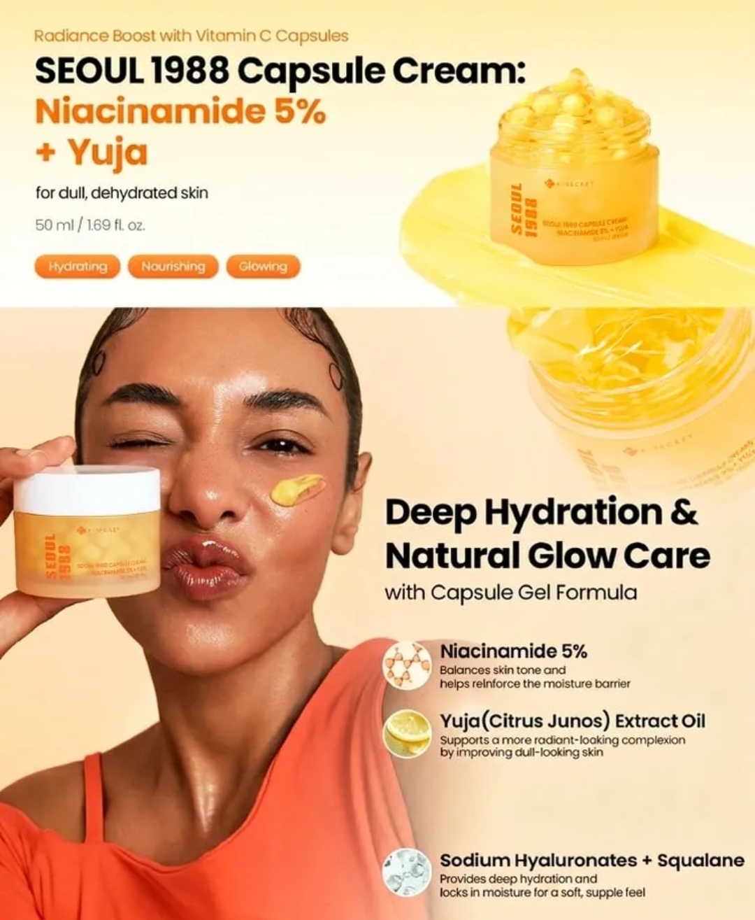 KSECRET - SEOUL 1988 Capsule Cream : Niacinamide 5% + Yuja 50ml 9