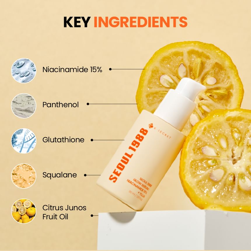 KSECRET - SEOUL 1988 Glow Serum : Niacinamide 15% + Yuja 30ml 8
