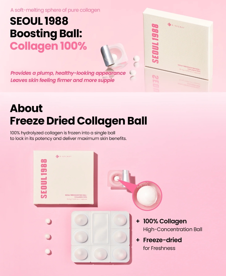 KSECRET - SEOUL 1988 Boosting Ball : Collagen 100% (35mg * 7) 2