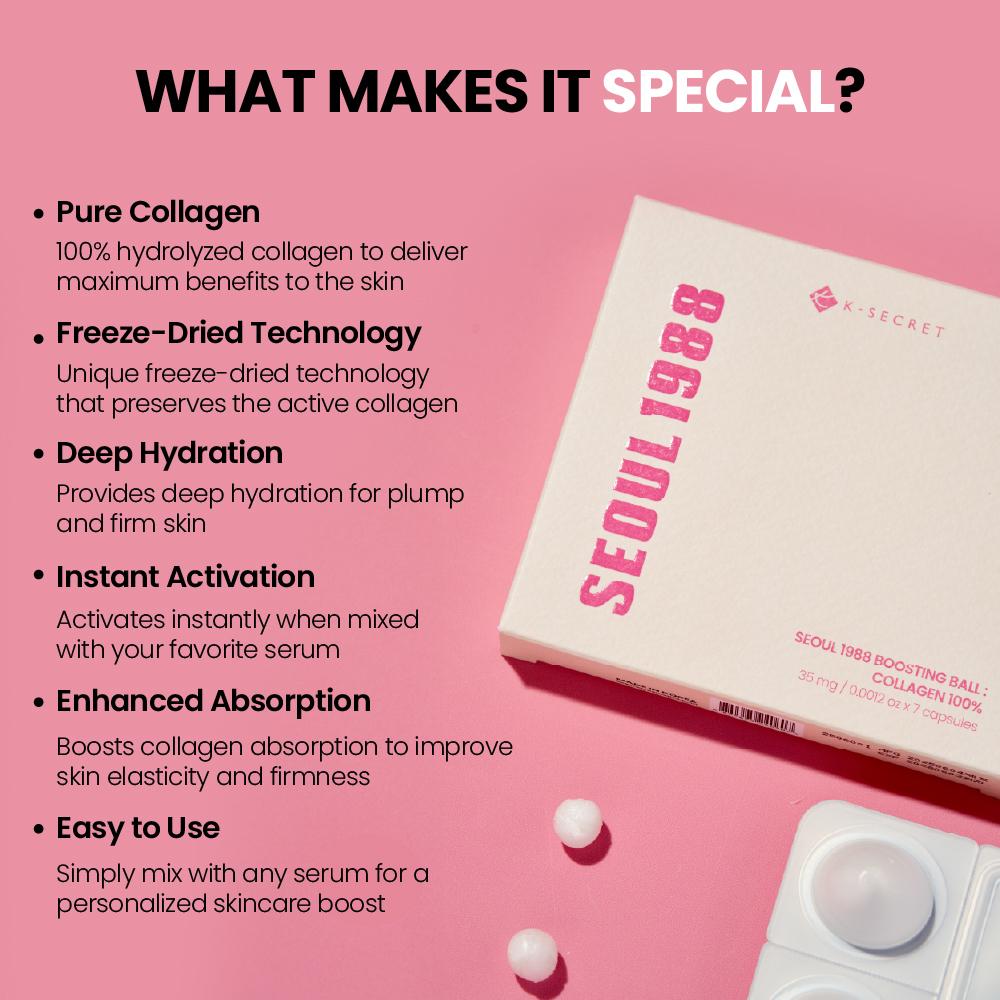 KSECRET - SEOUL 1988 Boosting Ball : Collagen 100% (35mg * 7) 9