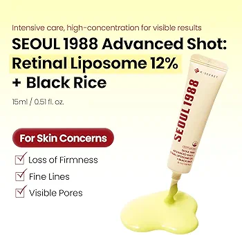 KSECRET - SEOUL 1988 Advanced Shot : Retinal Liposome 12% + Black Rice 15ml 2