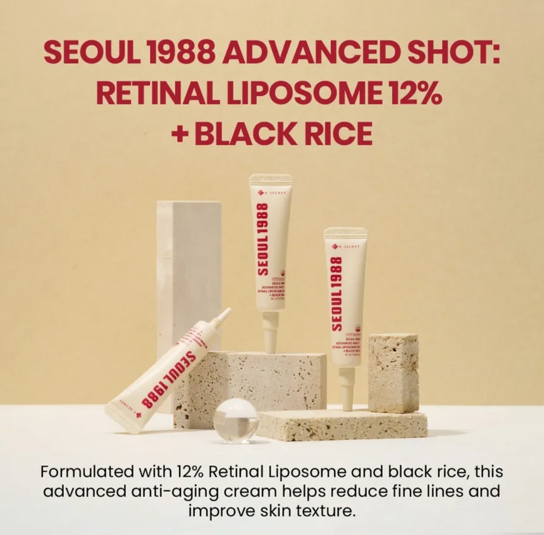 KSECRET - SEOUL 1988 Advanced Shot : Retinal Liposome 12% + Black Rice 15ml 5