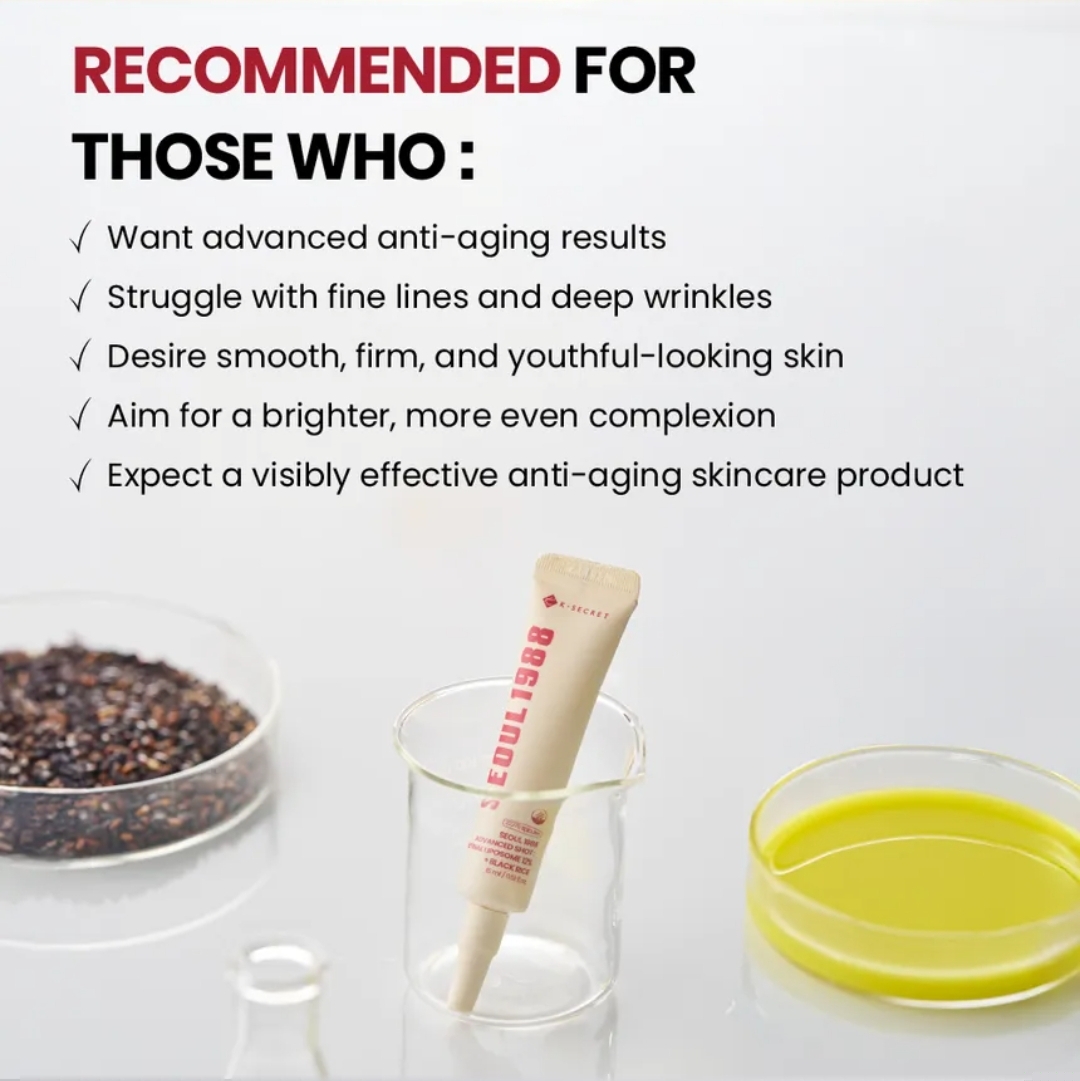KSECRET - SEOUL 1988 Advanced Shot : Retinal Liposome 12% + Black Rice 15ml 9