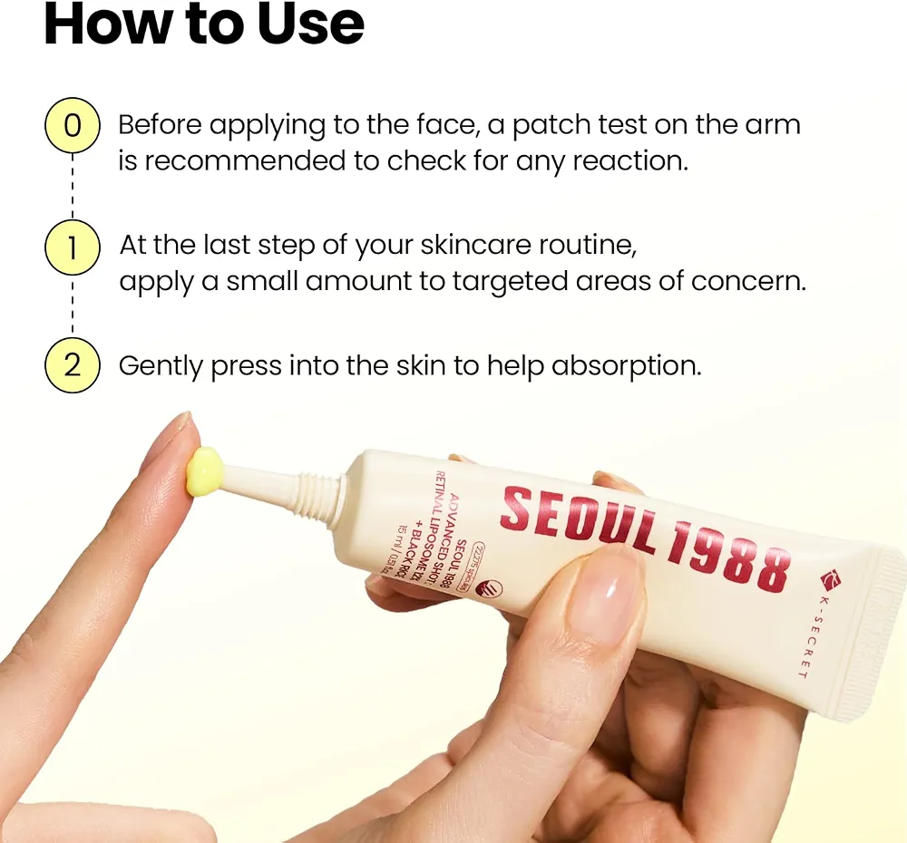 KSECRET - SEOUL 1988 Advanced Shot : Retinal Liposome 12% + Black Rice 15ml 11